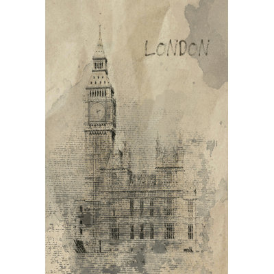 Remembering London by Irena Orlov - Wrapped Canvas Painting