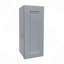 Armoire murale 1 porte et 2 tablettes en bois massif pour rangement dans la cuisine, salle de bain, buanderie, tablettes réglables prêtes à assembler (l 15 po x P 12 po x H 36 po)