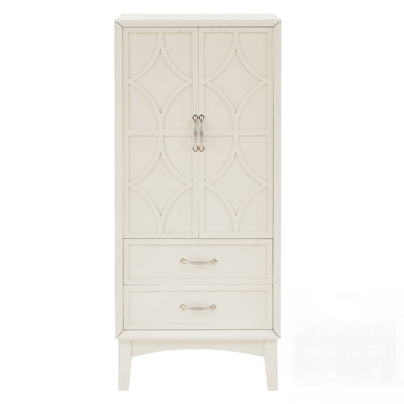 Armoire de rangement Mid Mid Modern, Blanc antique