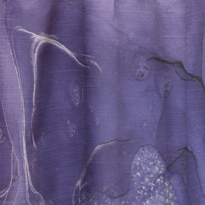 Art liquide translucide mauve et rose - Rideau moderne - Velours obscurcissant - 1 panneau