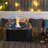 Tabletop Fire Pit with Glass Wind Guard