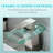 3 Colors Changing Led Bathroom Faucet, Waterfall Basin Spout, Hot Cold Water Mixer, Single Handle One Hole Deck Mounted, Nickel Finish Sink Faucet With Led, Manual Operation, Handle, Mount, Water,
