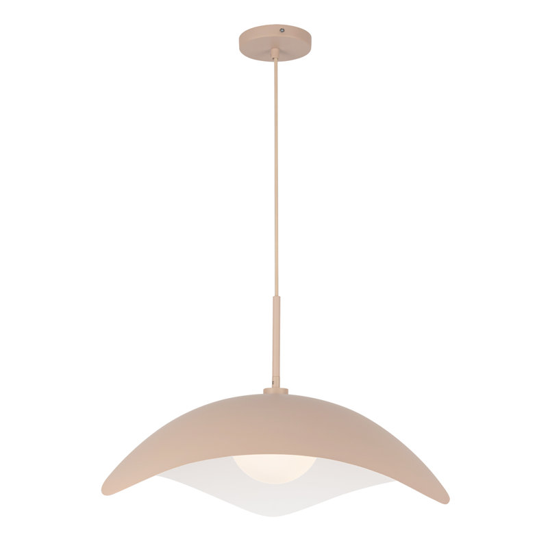Kirby 22-In Pendant, Orange