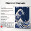 Rideau de douche standard 1 pièce Tsunami Wave-1456289222