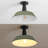 Camila 14" 1-Light Classic Industrial Indoor/Outdoor Iron LED Semi Flush Mount-789237197