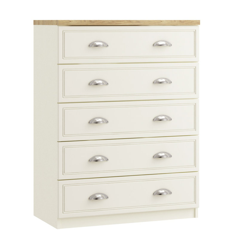 77 cm W Chest of 5 Drawers