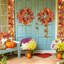 2 pièces décoratives d'automne, guirlande d'automne de 11,8 pi pour le manteau de cheminée, décorations d'automne pour la maison, décorations de l'Action de grâce d'intérieur, guirlande d'Halloween