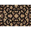 Hand Knotted Oriental Area Rug in Black/Beige-662654253