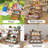 4 Tier Cupcake Display Stand, Rustic Tiered Display Stand
