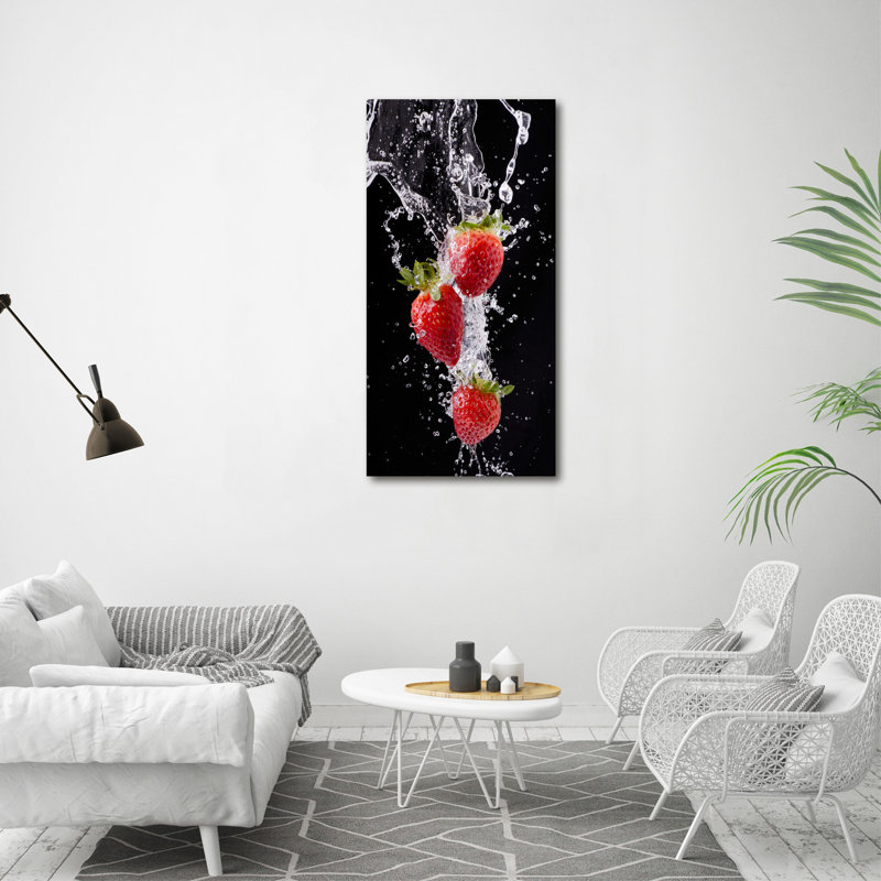 Strawberries - Wrapped Canvas Print