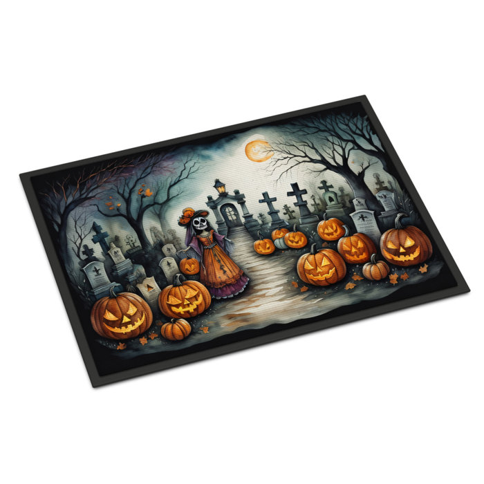 The Holiday Aisle® Jalyna Non-Slip Halloween Outdoor Doormat | Wayfair