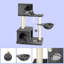Cat Scratching Posts And Tree, Dark Grey