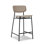 Albert Upholstered Stool with Metal Frame