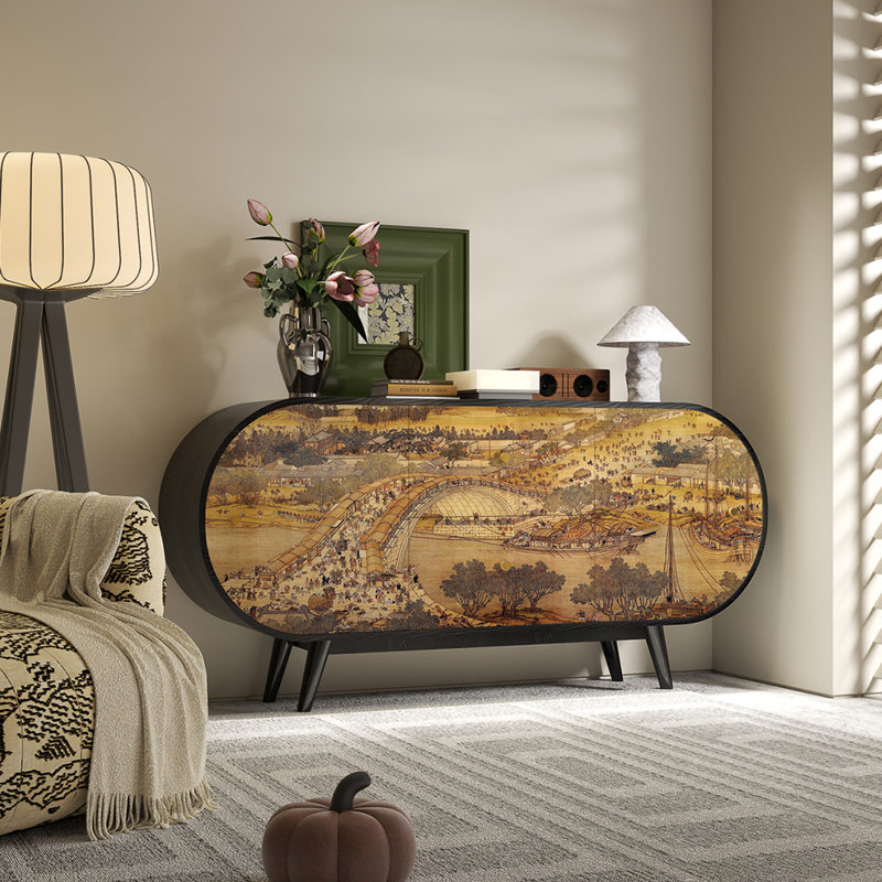 American-style modern minimalist sideboard