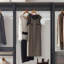 Walk-In Closet System With Powder Coated Metal Frame, Ample Extra Deep Storage, Water & Heat Properties, Stain Scratch Surface, E0 Board, 2X Thicker , Produced In , Modular Construction, Rustic Colour