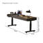 Bureau debout électrique en bois massif 90,55 "brun-1113597454