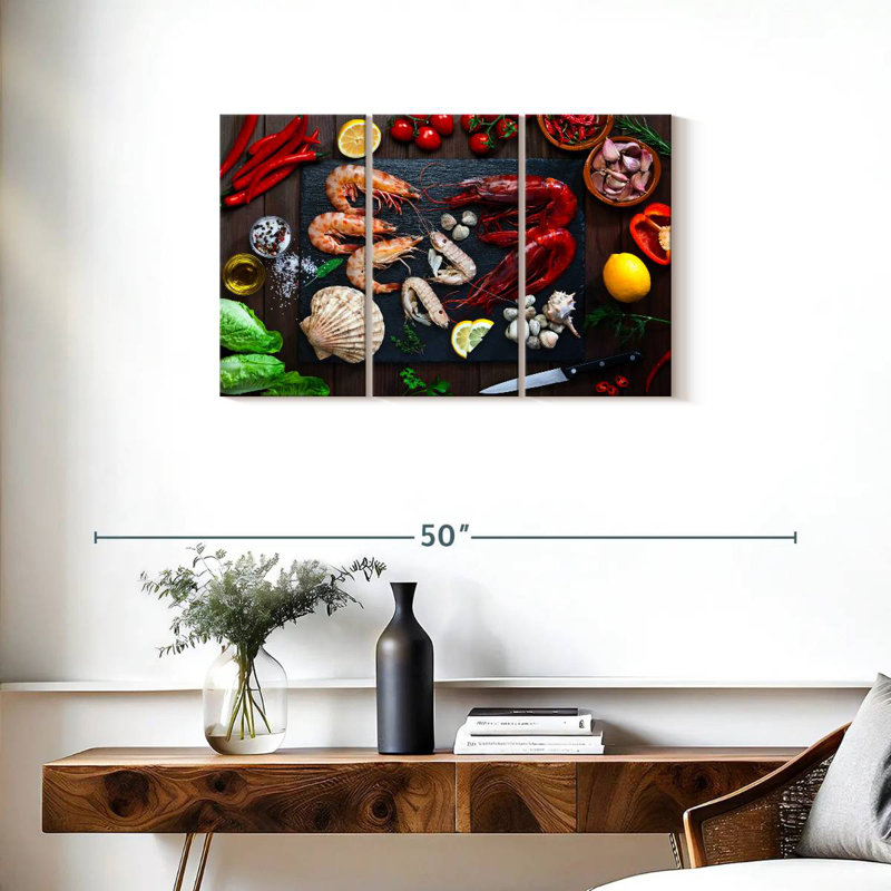 Yarlin Cooking Seafood, 20" H x 33" W