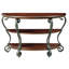 Table de canapé de style traditionnel cerise brune 1pc