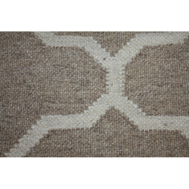 Duda Geometric Wool Hand Woven Area Rug, Rectangle 200 x 300cm