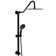 Matte Black Shower System With 5 Function Hand & 26.3" Slide Bar. 10 Inch . Wall Mount, Easy Install. Rain, Massage, Bubbly Modes. Includes Components. Clean Nozzle. No Valve Trim Kit Included In
