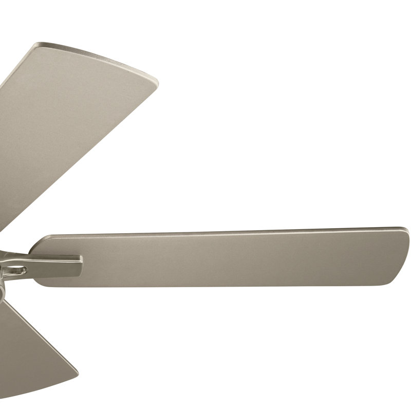 44'' Ceiling Fan with LED Lights, Brushed Stainless Steel