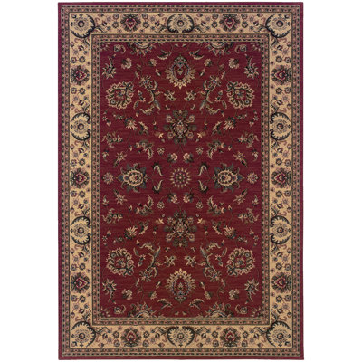 Tapis rouge / ivoire Shelburne