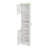 Corner Tall Storage Cabinet With 2 Doors 3 Shelves And An Exposed Shelf-440995658
