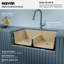 Évier de cuisine à double cuve en composite Karran Quartz 32 po x 19 1/2 po 50/50-49947616
