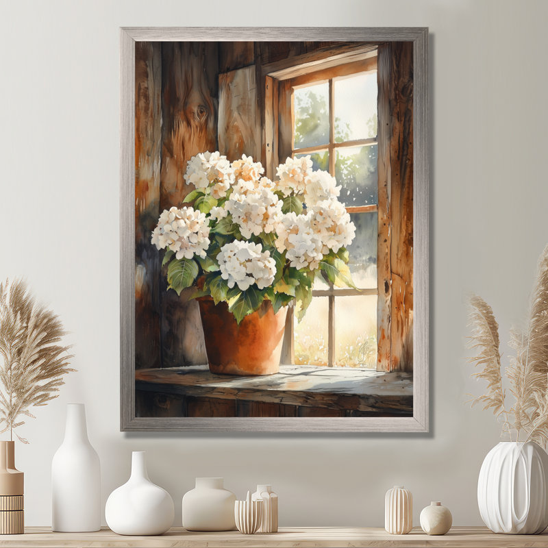 Delores - salon d'art mural floral, H 40 po x l 30 po, Reproduction encadrée d'une seule photo, Argent argent