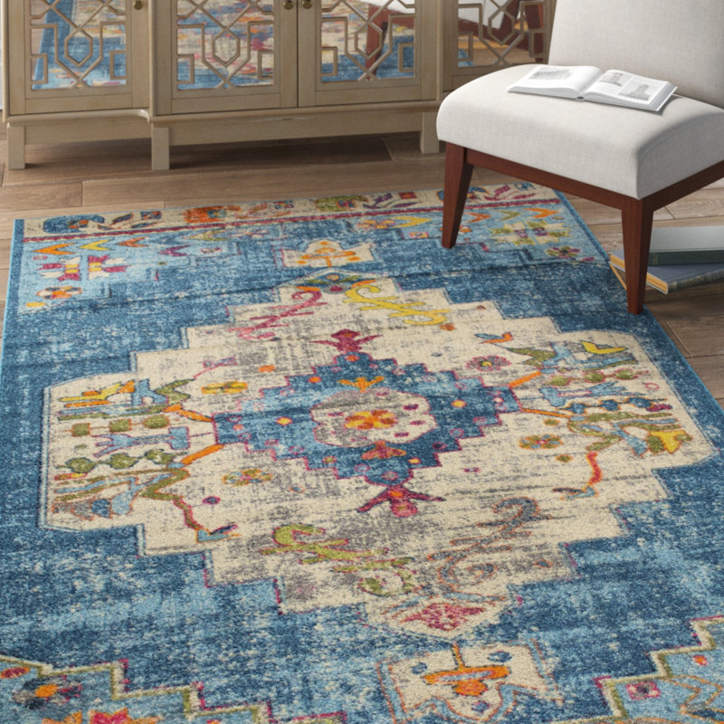Larrick Oriental Indoor Rug, Rectangle 7'10" x 10'
