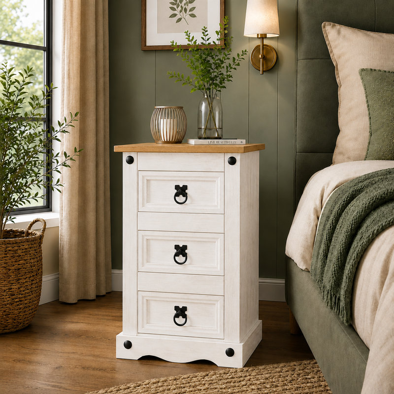 Solid Wood Bedside Table