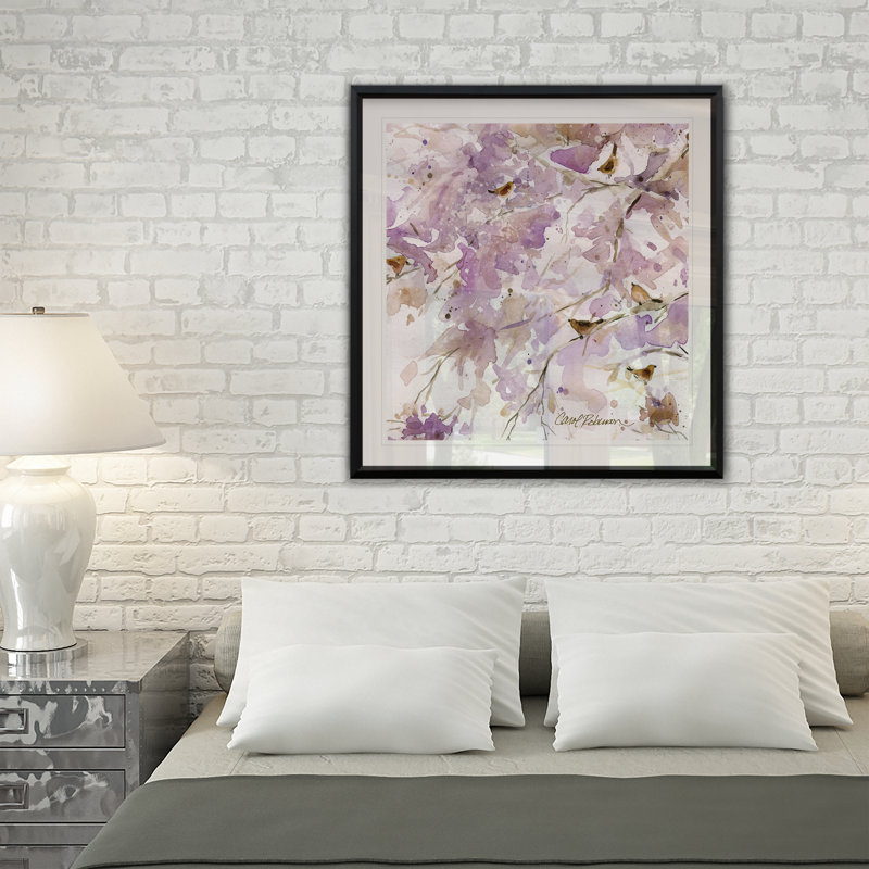 " Lavender Spring II ", 17.5" H x 17.5" W x 1.5" D