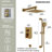  Pressure-Balanced Shower System ,10-Inch Rainfall Shower Faucet with 3-Function Handheld Shower-117466224