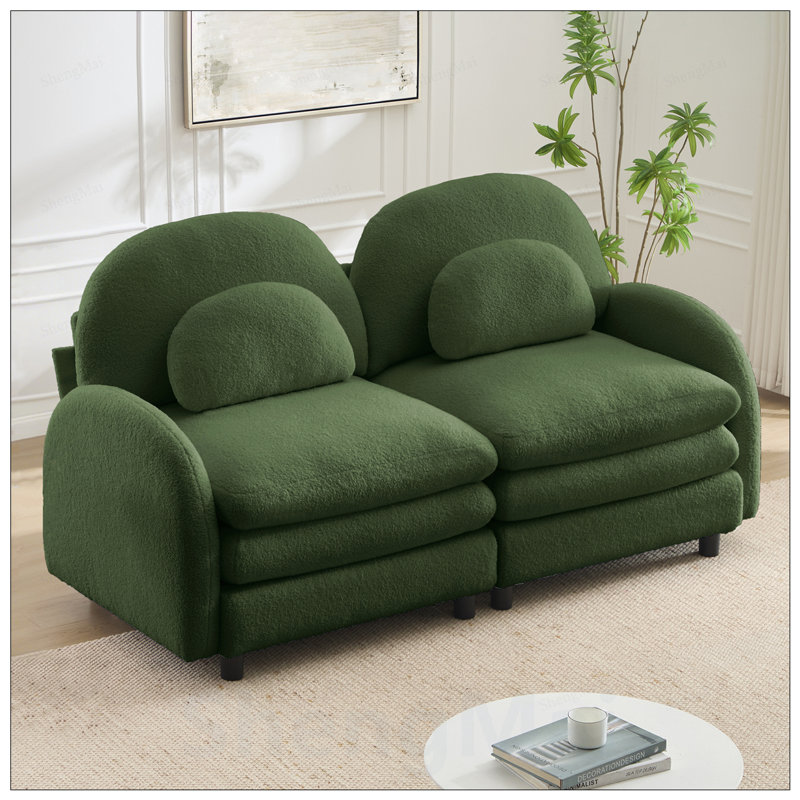 Canapé-lit Teddy, 68.5" W, Green
