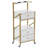 Clementas Utility Cart with Storage Drawer and Tool Holder, Trolley Cart with Wheels