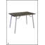 Ensemble de table à manger moderne 5 pièces avec grain de bois réaliste, gris et blanc, parfait pour les maisons contemporaines et les petits espaces.