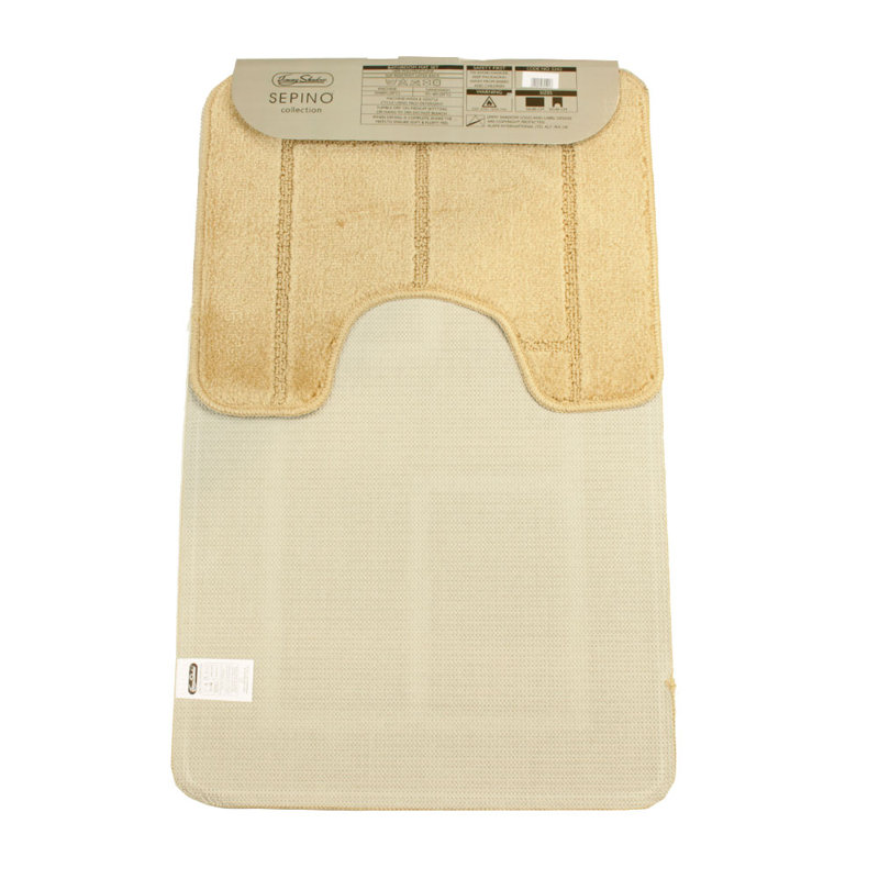 Abibatu Non-Slip Bath Rug, Beige