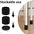 4 Sets Furniture Risers Bed Risers, Heavy Duty Roun...