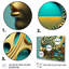«Visionary Gold and Turquoise Goddess III», reproduction sur toile-87371503-87371507