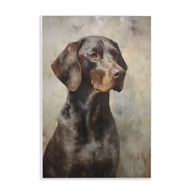 «Brown Labrador Visage» par Petal Prints Design, H 15 po x l 10 po