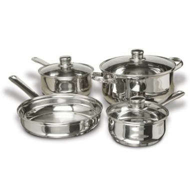 MaximaHouse 3 Piece Stainless Steel Non Stick Cookware Set SV329C