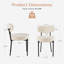 Ensemble de chaises de salle à manger rembourrées en tissu Aura avec dossier pour la salle à manger, la cuisine et le salon-743396141