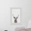 «Caravelle Po-Faced Deer», reproduction encadrée-32694475-33744056