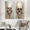 «Skulls Resson - Skulls», ensemble de 2 reproductions d'art sur toile