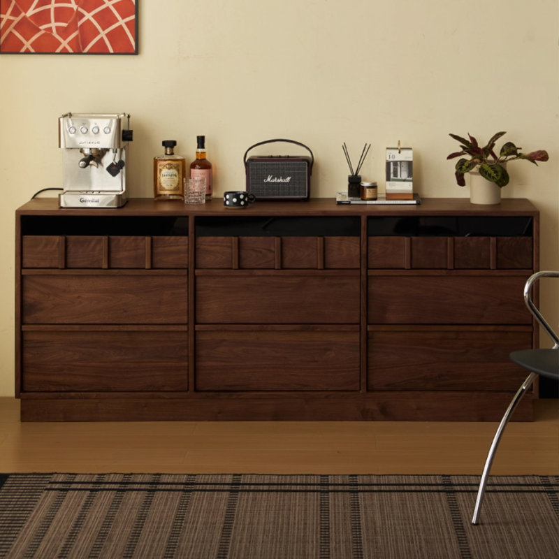 Armoire d'appoint en bois manufacturé et brun noisette