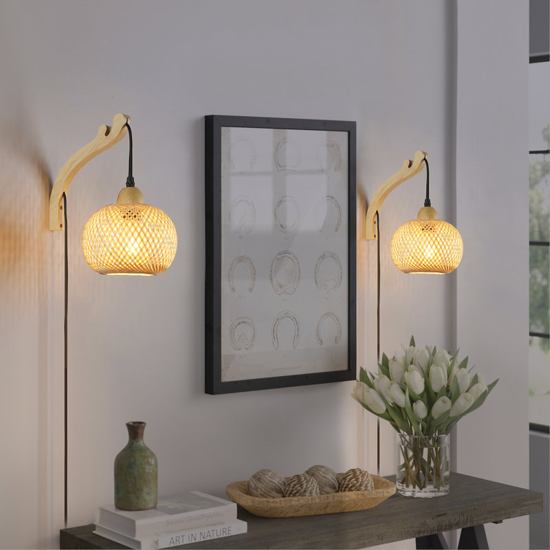 Abat-jour en rotin moderne en rotin pour maison