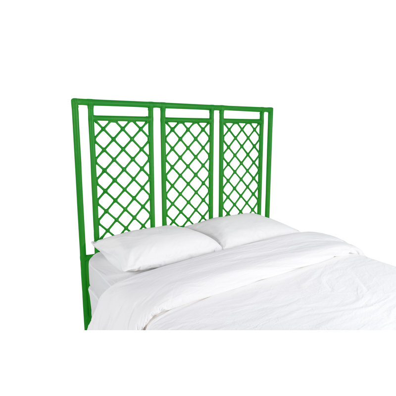 X And Diamond Open-Frame Headboard, Light Blue, Queen