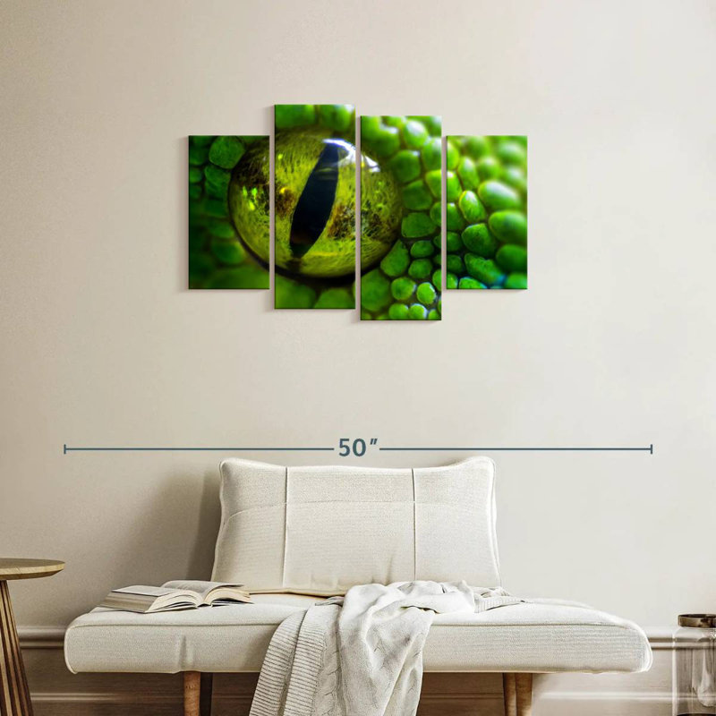 Brampt Green Python Eye, 22" H x 36" W