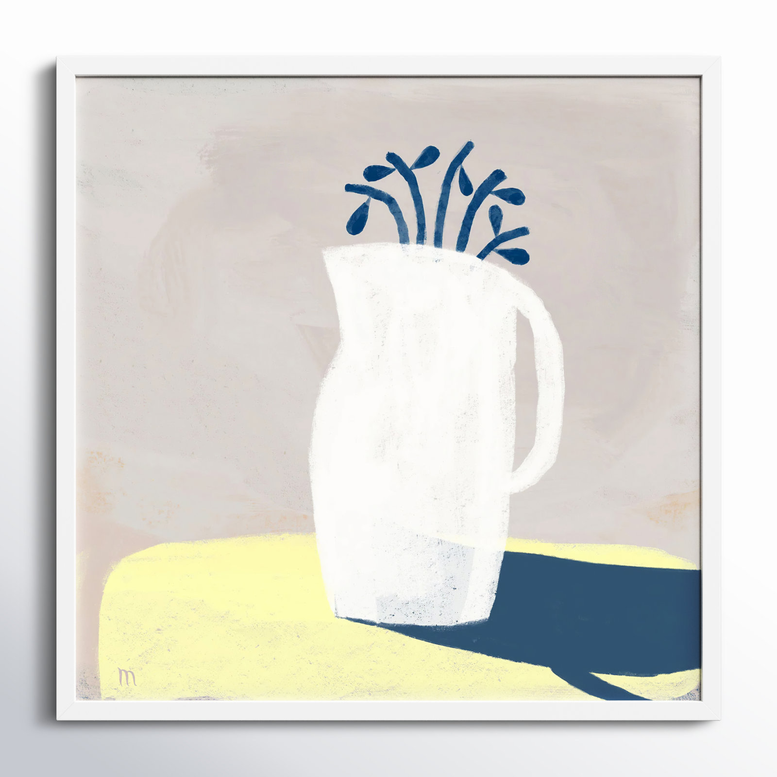 In Full Light by StudioM, White, 24" H x 24" W x 1.25" D