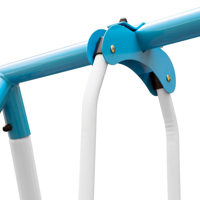 OneConcept Metal Swing Set with 3 Swing(s), Blue